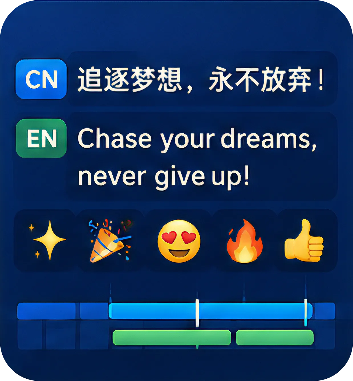 Sublyric's bilingual lyrics and Emoji animations