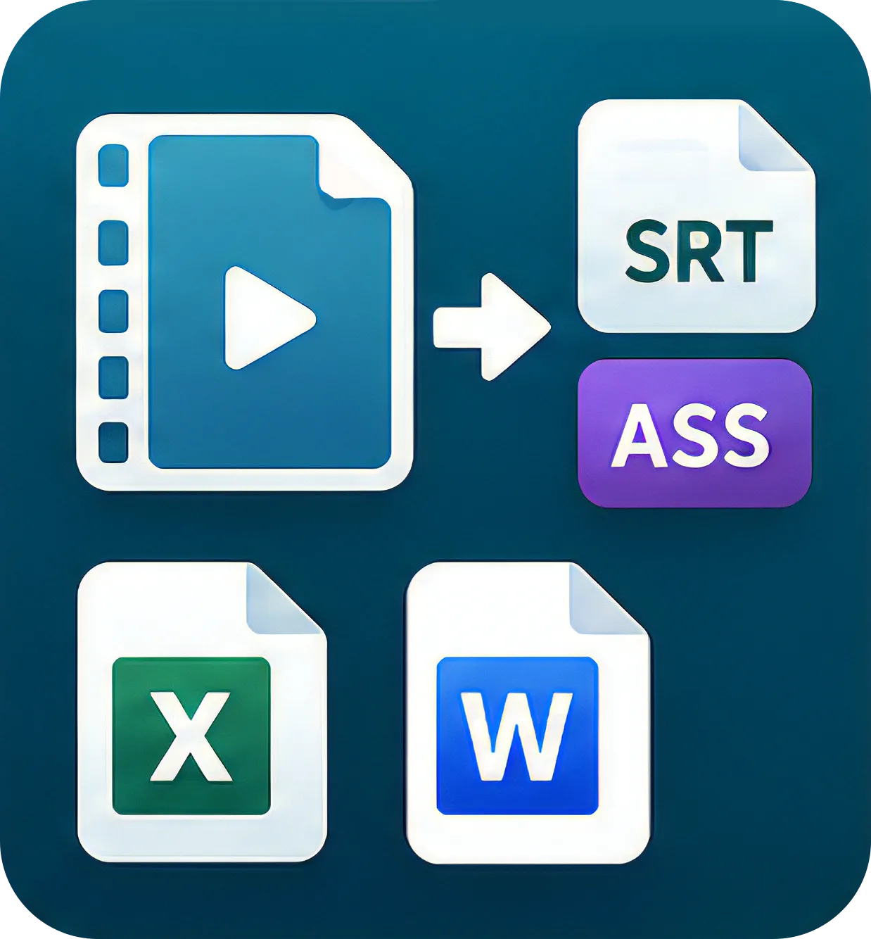 Sublyric's subtitle export options